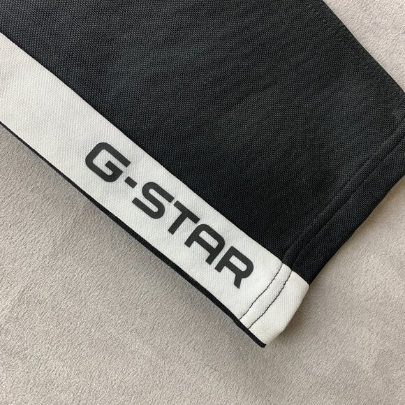 G Star Raw Mens Sweatpants Medium Black White Joggers Rodis Block SW Tapered - Picture 4 of 15